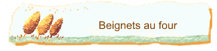 Beignets au four