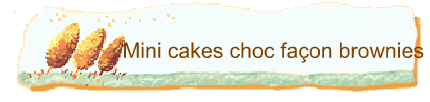 Mini cakes choc faon brownies