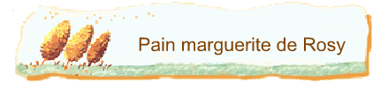 Pain marguerite de Rosy